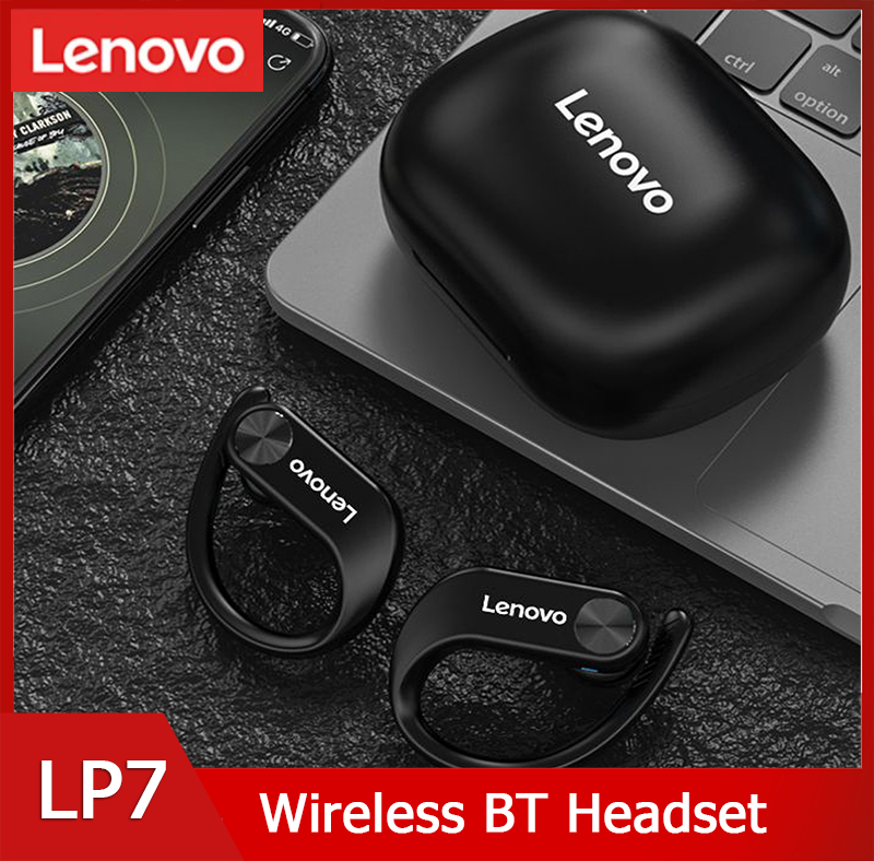 Tai Nghe Không Dây Âm Trầm Lenovo LP7 TWS Chính Hãng, Bluetooth Với Microphone, Stereo Kép Ipx5 Không Thấm Nước Thể Thao Dài Chờ