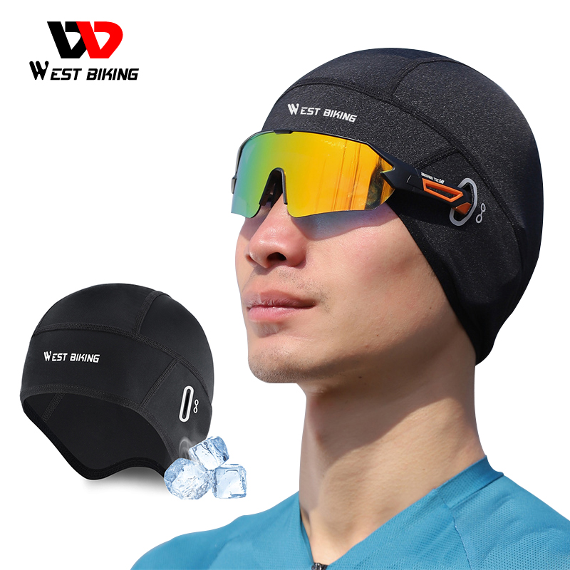 อุปกรณ์กีฬาและกิจกรรมกลางแจ้ง West Biking Cycling Hat Face Mask Sunscreen Mask Ice Silk Scarf Balaclava Mask Ice Silk Bike Motorcycle Headgear