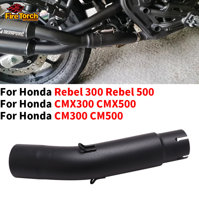 Ống xả xe máy ống xả liên kết moto cho honda cm300 cm500 cmx300 cmx500 rebel 500 rebel 300 thép không gỉ ống nối escaca moto sửa đổi ống nối giữa