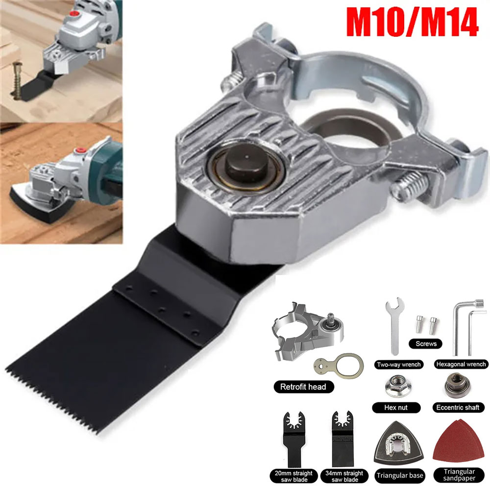 14 miếng Máy xay góc để Đầu chuyển đổi đa năng, chế biến gỗ cắt kim loại sửa đổi máy mài cầm tay, máy cắt dụng cụ điện phụ kiện