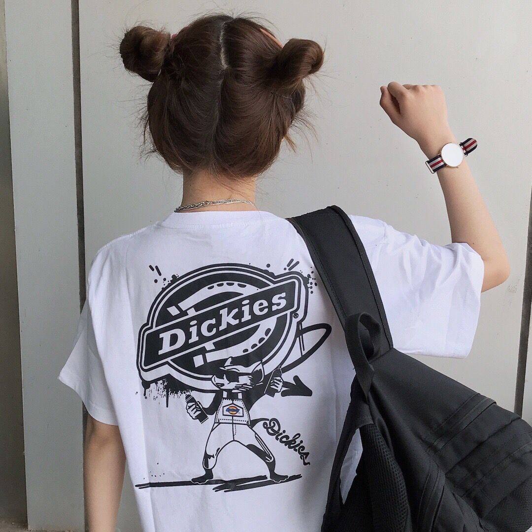 潮流潮牌Dickies迪克斯帝客短袖T恤男女情侣学生宽松圆领夏季半袖