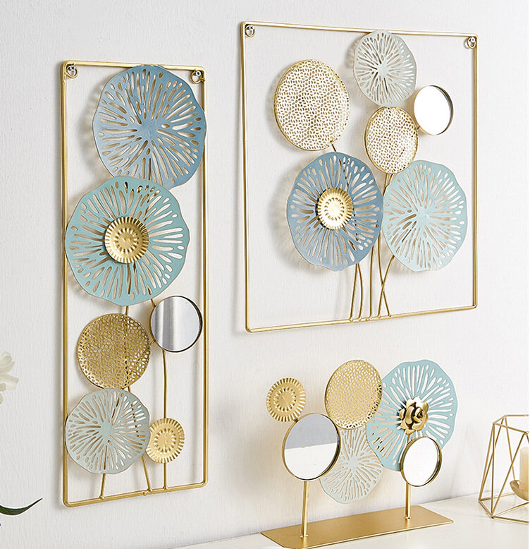 Phao Sắt Rèn Phong Cách Bắc Âu Đồ Thủ Công Treo Tường Ba Chiều Đồ Trang Trí Tường Đề Can Tường Phòng Khách Trang Trí Tường Tranh Tường