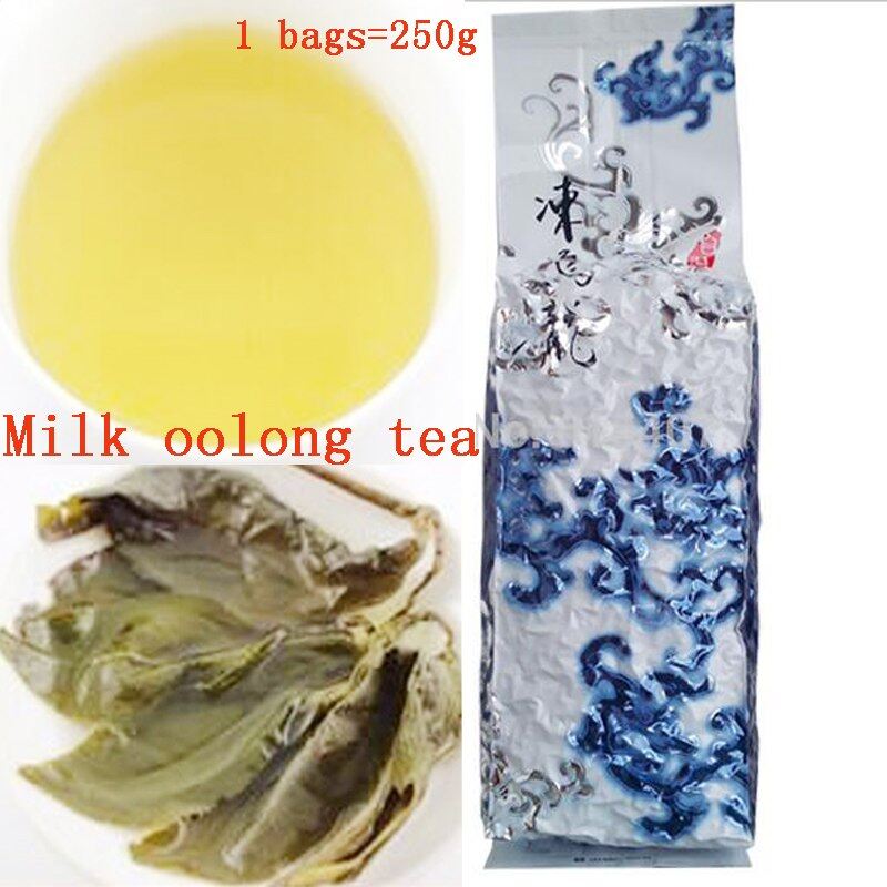Gambar 250G Cina Taiwan Susu Oolong Teh Teh Kecantikan Berat Kehilangan Menurunkan Tekanan Darah Tinggi Pergunungan Jinxuan Susu Teh Hijau Oolong