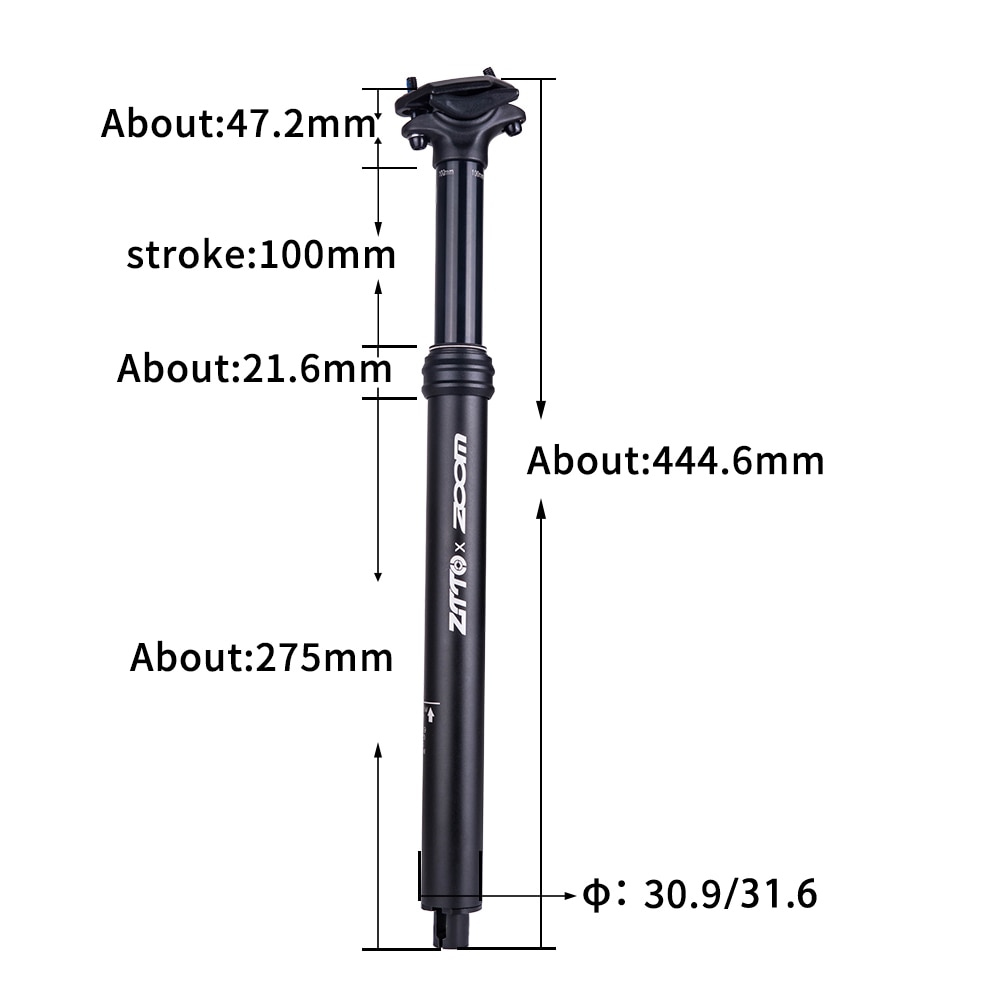 ZTTO MTB Dropper Seatpost Adjustable 