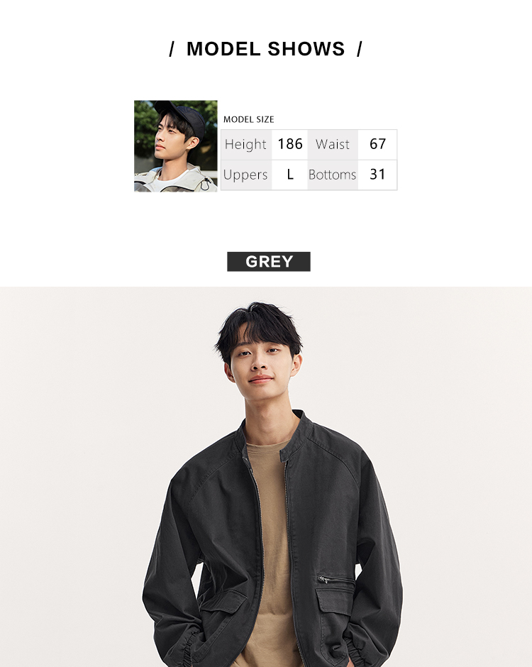 Semir Men'S Jacket For Autumn 2024 Trendy Vintage Work Clothes Jacket Loose Fit Solid Color Featuring Drop-Shoulder Sleeves Versatile Top · v4