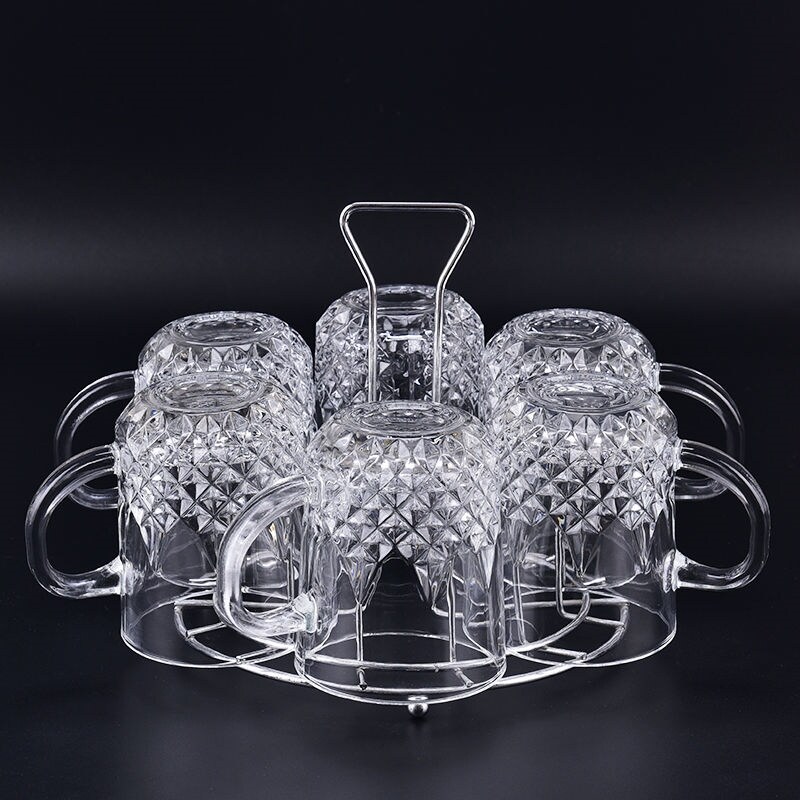 Gambar high quality Glasses suit 6 pack kettle suit household cup cup of juice cup of beer glass milk cup of white wine cup