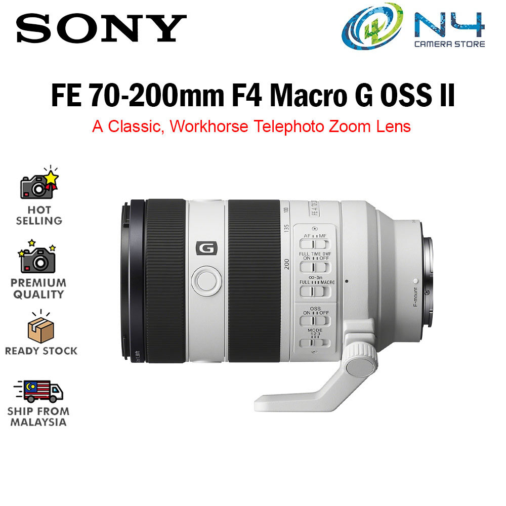 Sony FE 70-200mm f4 Macro G OSS II SEL70200G2 Lens Sony E ( 1+1 Year Sony Malaysia Warranty ) Harga 7,067 Ringgit*Penghantaran Percuma