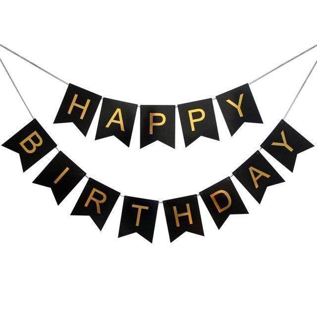 1 Set Paper Happy Birthday Party Bunting Banner Letter Hanging
