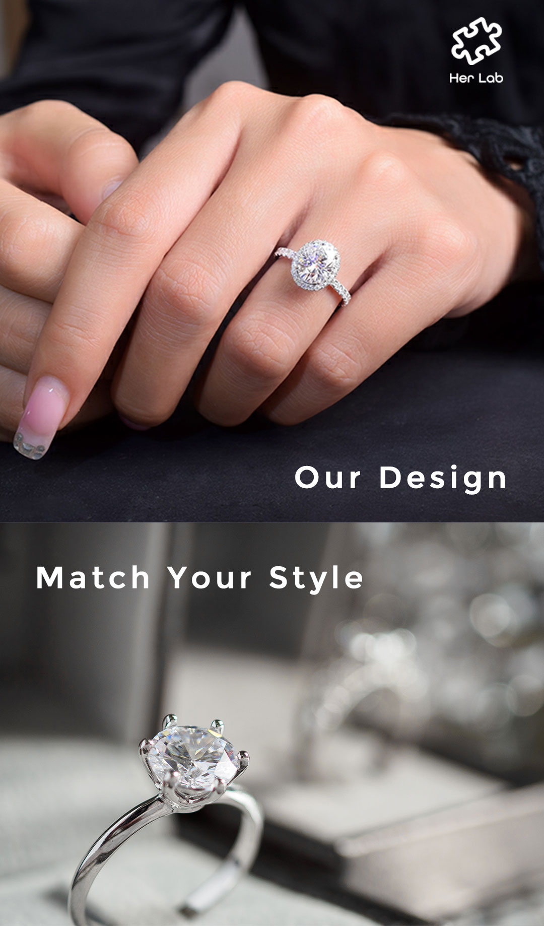 เครื่องประดับจากห้องทดลองของเธอ|แหวนเพชรแท้ Moissanite ทองคำขาว 3 กะรัต พร้อมใบรับรอง GRA 100% ผ่านการคัดเลือกเพชร แหวนเพชรทรงวงรี 4 แฉก PT 950 แพลตตินัม 50% แถบสีแต่งงาน แหวนหมั้นแบบคลาสสิก ของขวัญพิเศษสำหรับทั้งชายและหญิง