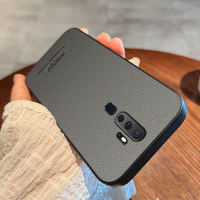 ROAZIC เคสหลังซิลิโคนนิ่มสำหรับ OPPO A9 2020/A5 2020รูปแบบเป็นทางการสุดหรูหนัง PU ย้อนยุคเลนส์กล้องปกป้อง CP01อ่อน