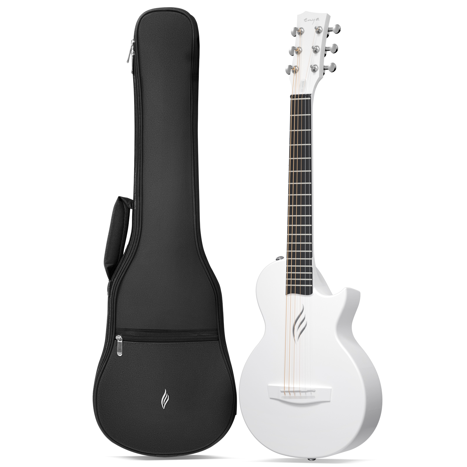 Enya Nova Go Mini Acoustic Guitar original brand- Carbon Fiber Guitar 1/4 Size Travel guitar for Kids Adults Beginner for Party Birthday Christmas Guitar Gifts Set of Thickened Gig Bag Adjusting Wrench guitars for sale originalaccoustic guitar sale