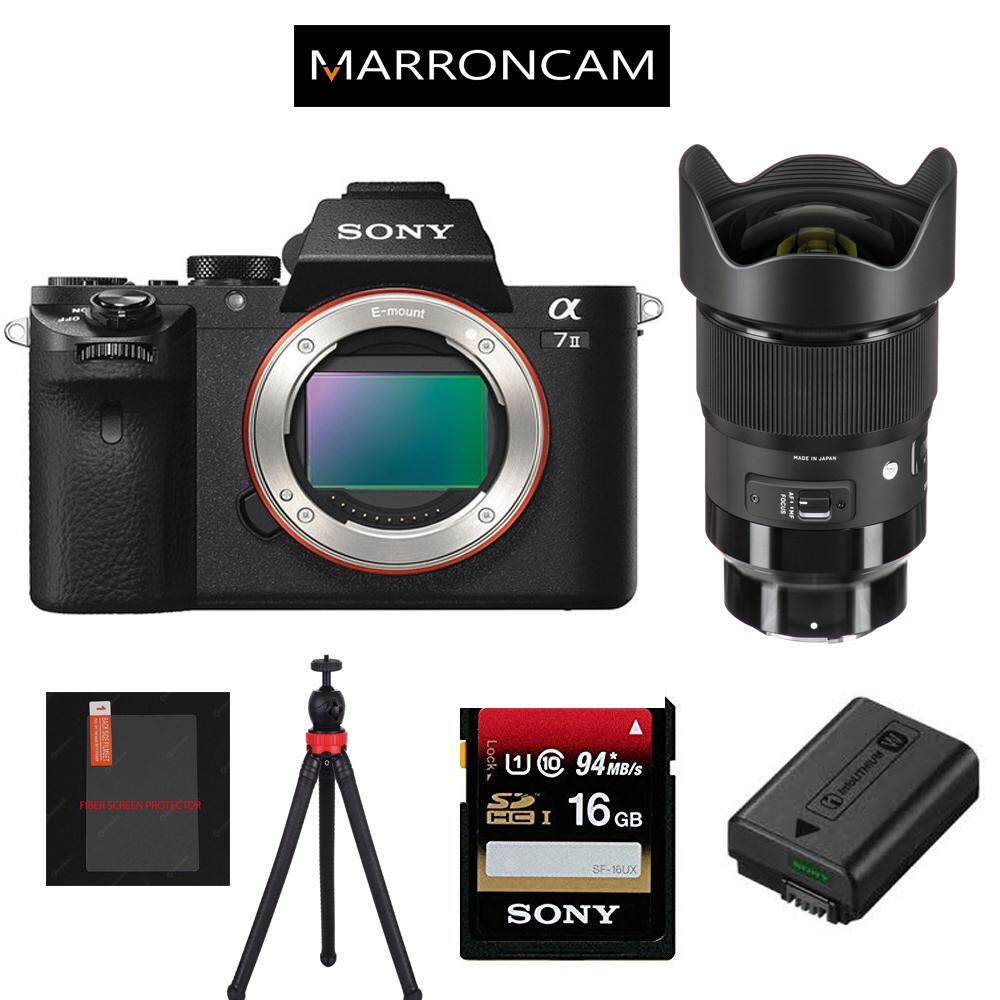 Sony Alpha a7 II Mirrorless Digital Camera (Body Only + SIGMA 20MM F1.4)