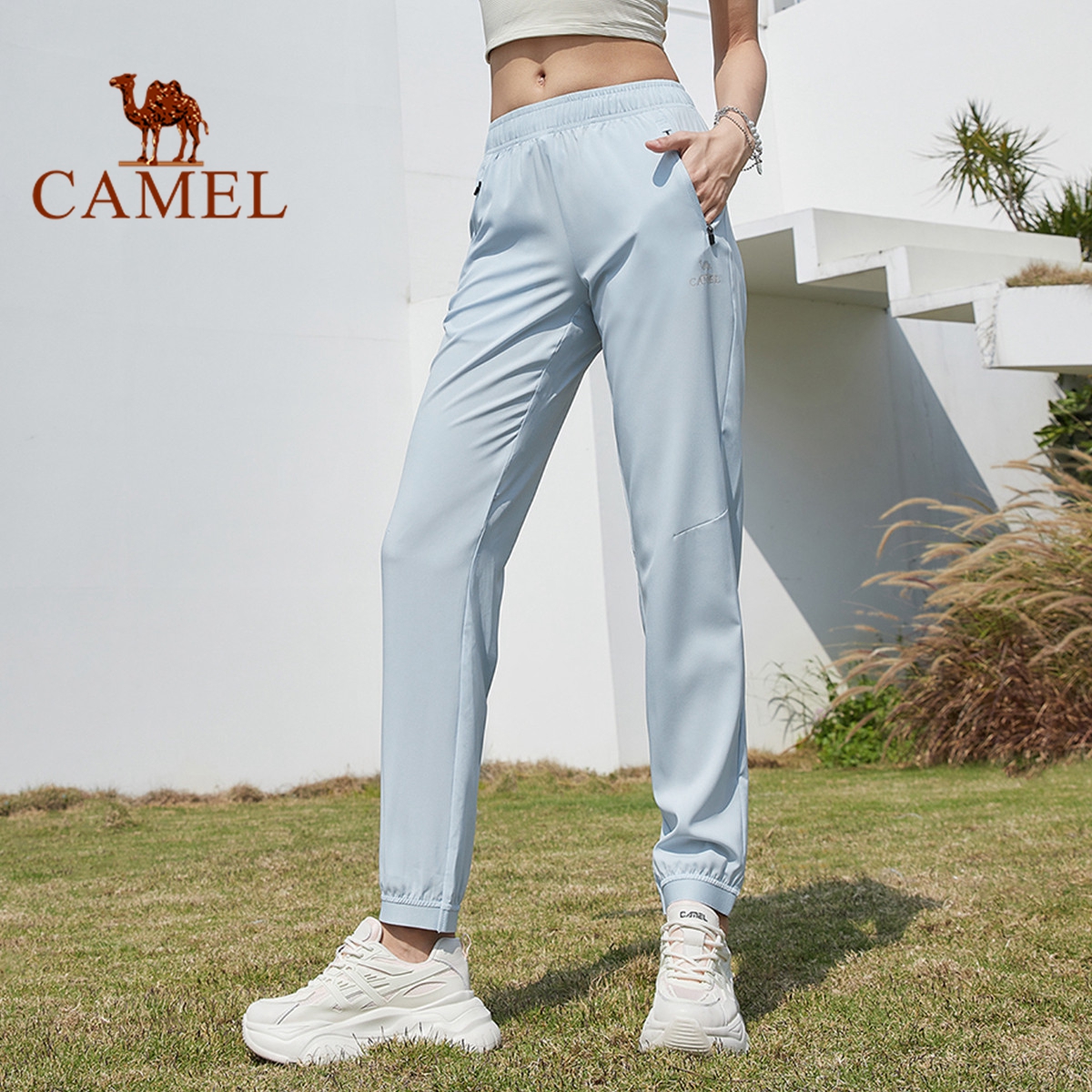 Camel Women's Sports Pants Loose and Breathable Pants for Female ราคา 420 บาท*ส่งฟรี