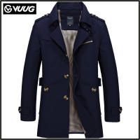 VUUG Áo Khoác Nam Thường Ngày Xuân/Hè Áo Khoác Trench Coat Áo Khoác Giặt Cotton