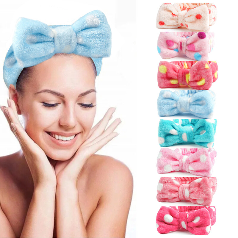 Nơ thắt nút lông dây buộc tóc vải nhung san hô phụ nữ Phụ kiện tóc làm tóc Dây Buộc Tóc Phụ Kiện Đeo đầu tóc
