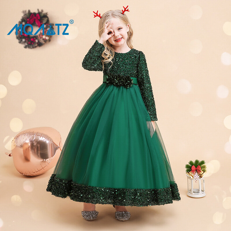 MQATZ Carnival Long Sleeves Girls Kids Christmas Dress For Children Cosplay Party Princess Costume Child Clothes 4-14 Years SD079 ราคา 718 บาท*ส่งฟรี
