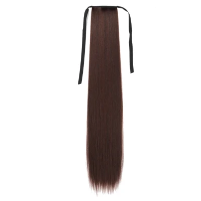 45cm/60cm/75cm/85cm Fashion Women Long Straight Drawstring Synthetic Hair Clip In High Ponytail Extension Hairpiece (10)