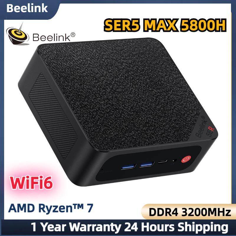 Beelink SER5 MAX MINI PC AMD Ryzen 7 5800H Mini PC Win 11 Pro DDR4 NVME SSD 5560U Beelink Mini PC SER5 AMD Ryzen5 5560U Triple-display Via DisplayPort+HDMI+Type-C - ยี่ห้อ Beelink ราคา 11,750 บาท*ส่งฟรี