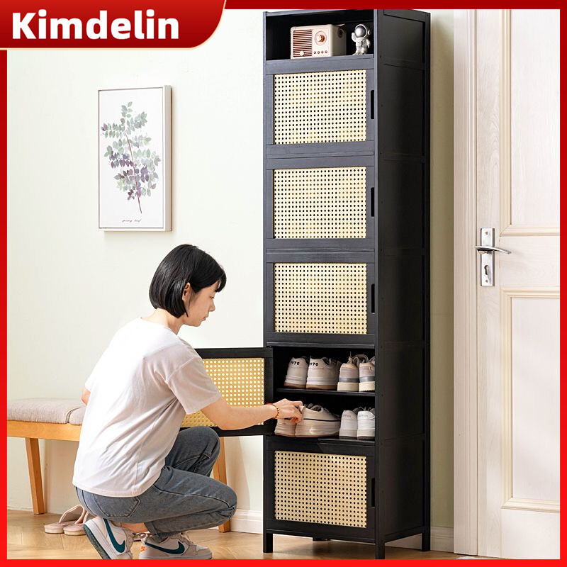 KIMDELIN Shoe Cabinet Entrance Shoe Cabinet Doorway Flip Door Shoe Rack Wooden Shoe Cabinet Storage Cabinet Shoe Organisers ราคา 719 บาท*ส่งฟรี