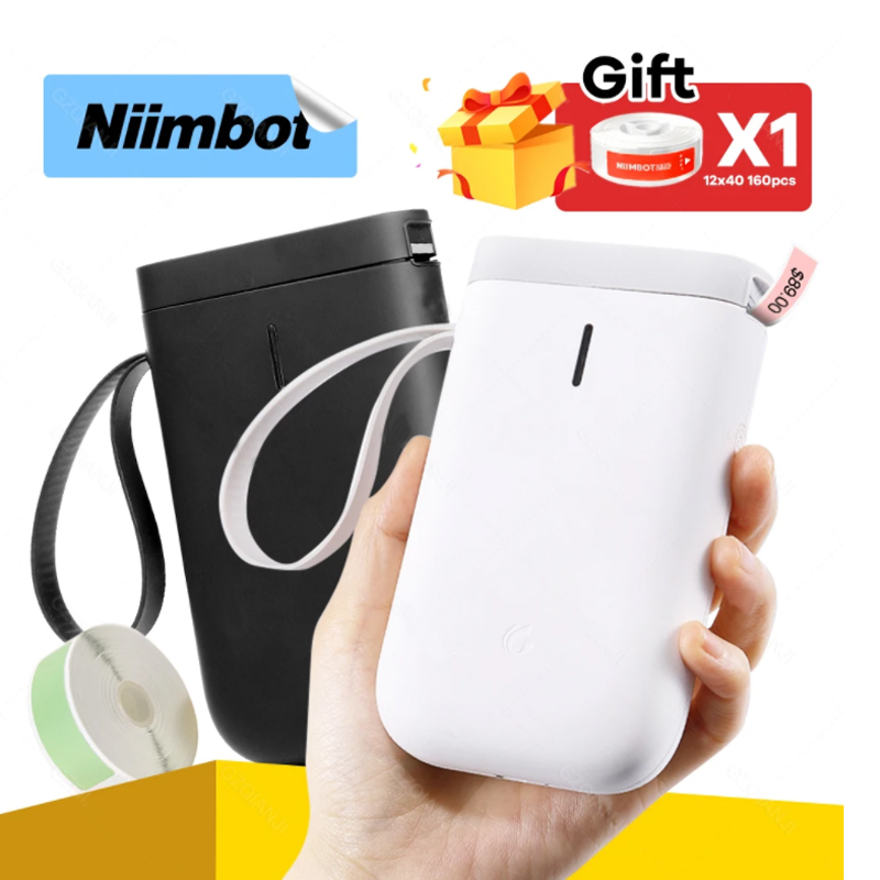 Máy in nhãn niimbot D11 máy in nhãn nhiệt xách tay Túi Mini Máy in nhãn tên giá GiấY Dán cuộn cho máy điện thoại