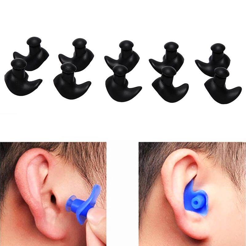 5 pairs Soft Silcone Anti Noise Foam Ear Plugs For Swimming Sleep Work Summer ^P