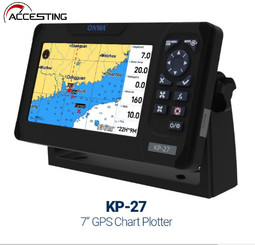 7 Inch ONWA KP-27/KP-39 Marine GPS & SBAS navigator ราคา 19,200 บาท*ส่งฟรี