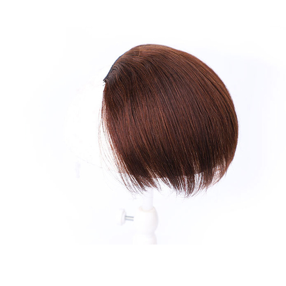 LM Kẹp Tóc Mái Dành Cho Nam, Tóc Giả Ngắn Thẳng Thật Tóc Giả Nam Tự Nhiên Đầu Hói, Tóc Giả Sợi Chịu Nhiệt