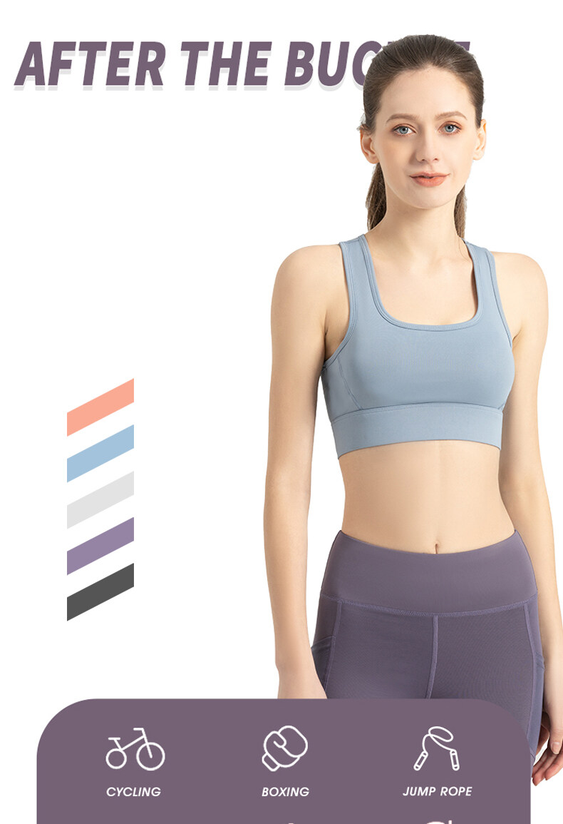 SUPERFLOWER Women's Breathable Sports Bra Absorb Sweat Shockproof Padded Athletic Gym Running Fiess Yoga Tops_voghion.com
