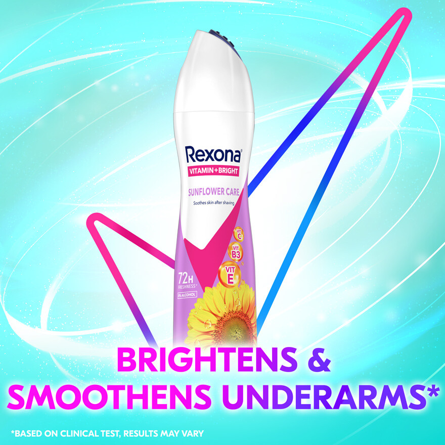 Rexona Women Spray Deodorant Sunflower Care 135ml - Lazada
