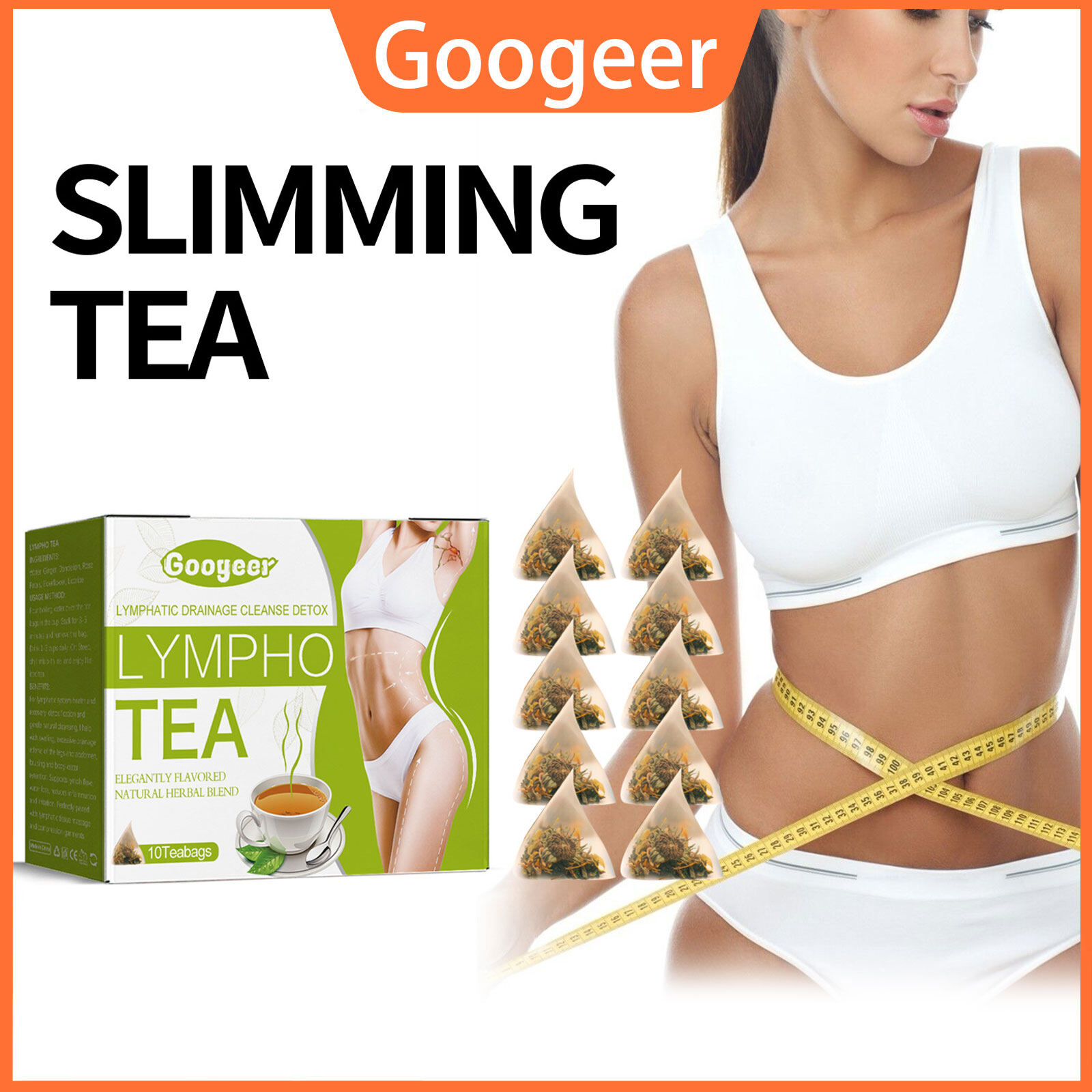 Googeer trà giảm béo giảm béo nhà máy trà để đốt cháy chất béo và giảm cân nhanh thảo dược detox uống trọng lượng sản phẩm giảm cân