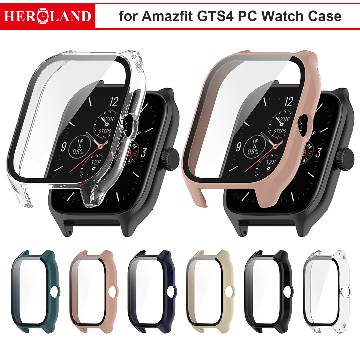 Ốp đồng hồ pc có miếng bảo vệ màn hình cho amazfit gts4 vỏ bọc toàn bộ tích hợp cho amazfit gts 4