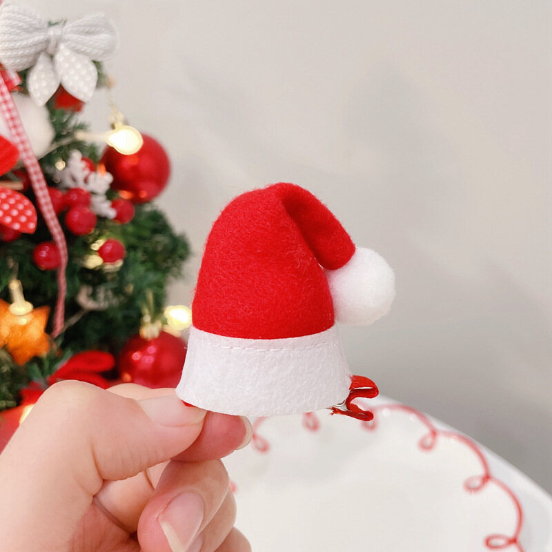 【♡Lovely girls house♡】Merry Christmas Hat Light Up LED New Year Navidad Cap Snowman ElK Santa Claus Hats For Kids Children Adult Xmas Gift - 8