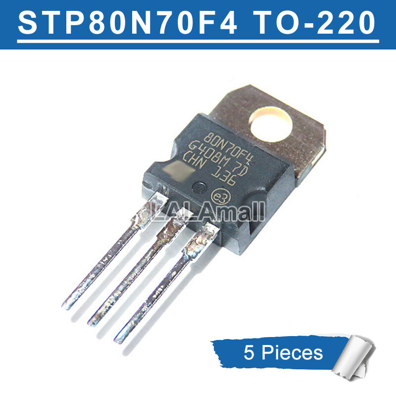 5PC  FHP80N07 In-line TO-220 MOS FET 80A70V Feihong