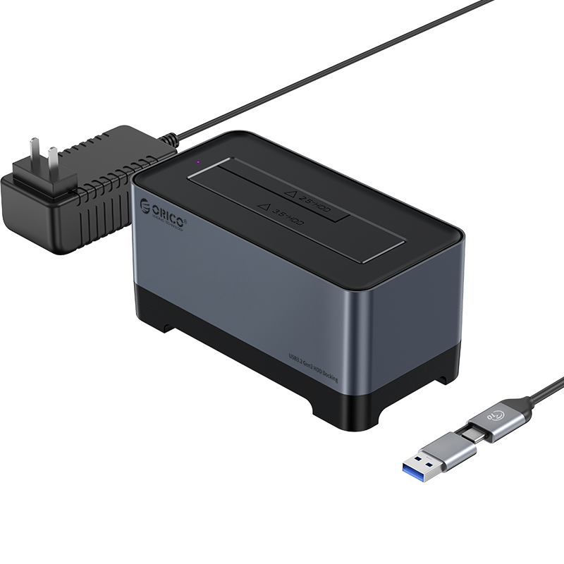 ORICO Type-C RGB chơi game 2.5/3.5 "vỏ HDD nhôm Trạm Sạc HDD tản nhiệt mạnh mẽ hơn 10gbps Ổ cứng gắn