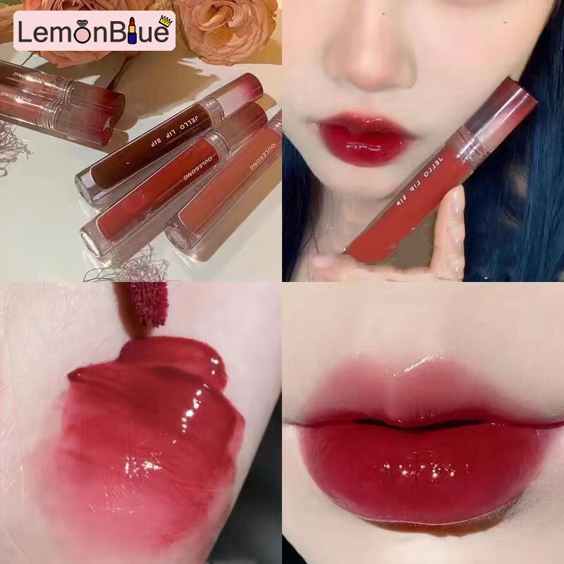 Gambar LemonBlue 6 Colors Mirror Finish Lip Glaze Long Lasting Moisturizing No Fading Non stick Mirror Finish Lip Glaze Fashionable Beautiful Mirror Finish Long Lasting Moisturizing No Fading Non stick Lip Make Up