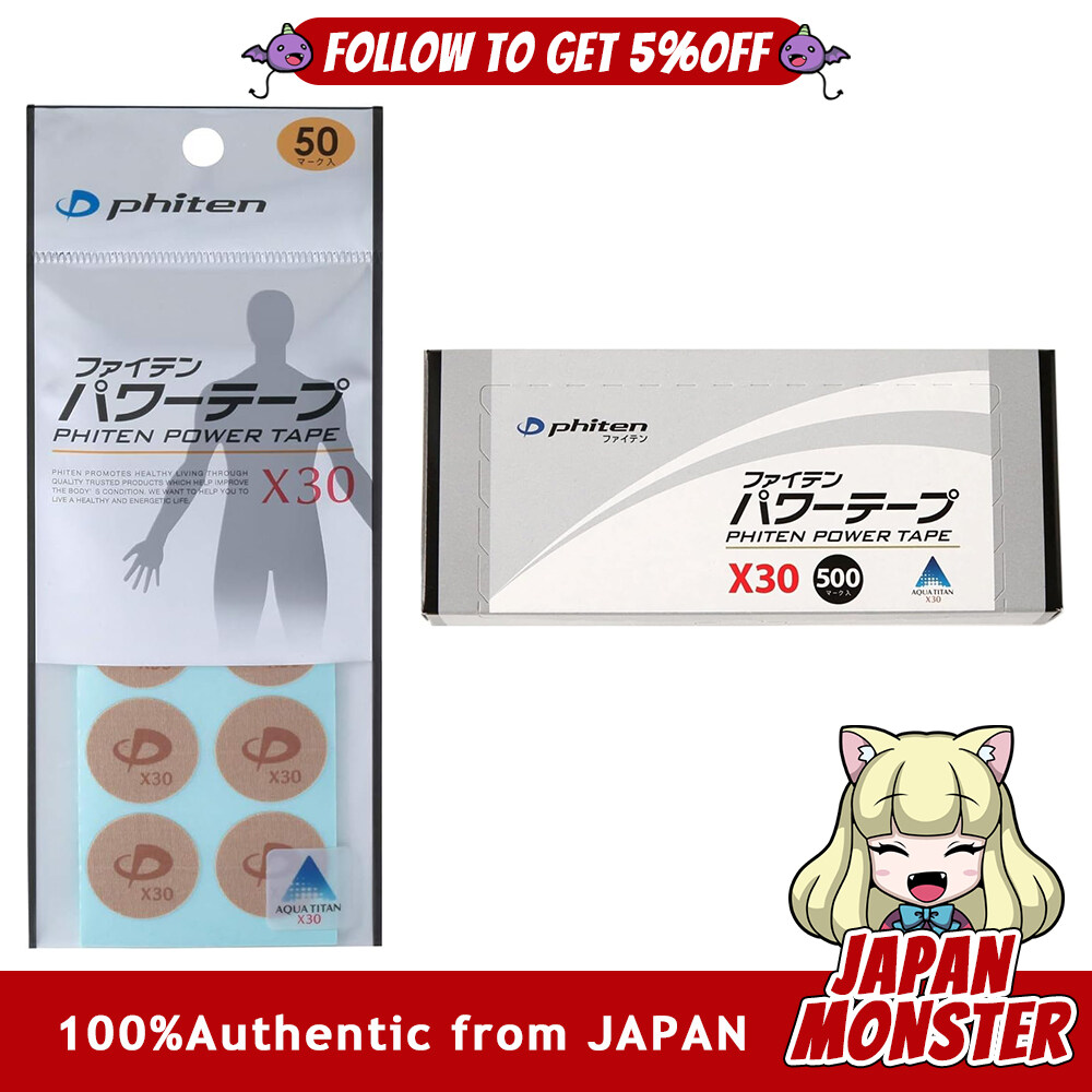 [2Sizes] Phiten Power Tape X30 for neck stiffness relaxation performance support temples/neck/shoulders/waist/knees/thighs/calves Japan