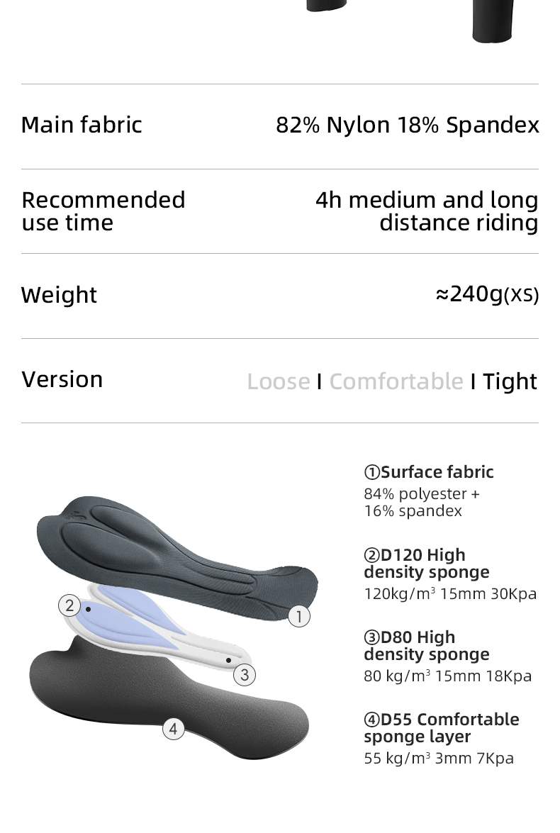 【TVI】ROCKBROS Cycling Pants Women 3D Shockproof Slim MTB Road Bike Long Pants Windproof Warm Reflective Bicycle Pants for Women