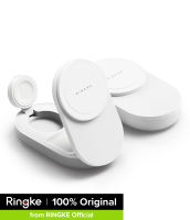 Ringke Qi2.2 25W Qi2 3 in 1 Wireless MagSafe Compatible Charger Foldable Charging Stand สำหรับ iPhone Samsung Apple Watch Galaxy Watch AirPods Galaxy Buds