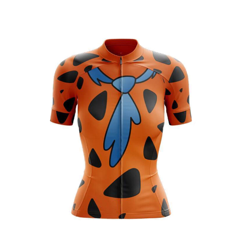Cartoon Cycling Jersey Summer Women Bike Mountain Road MTB Tops Female Bicycle Shirts Short Sleeve Racing Riding Clothing