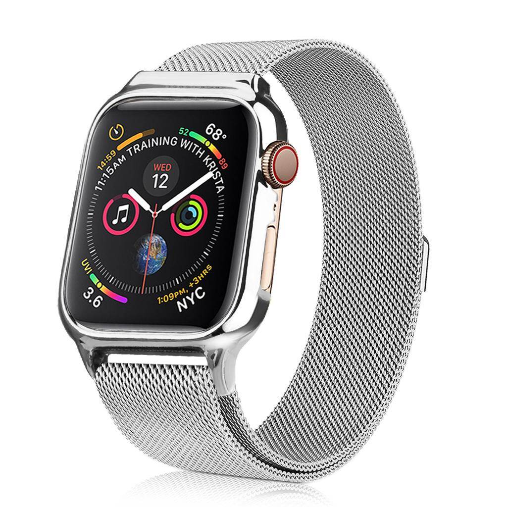 For Apple Watch Band 44mm Milanese Loop 