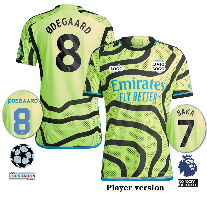 Phiên bản người chơi arsenal đi jersey 23/24 bộ bóng đá tùy chỉnh tên 2023 2024 đội bóng đá áo sơ mi
