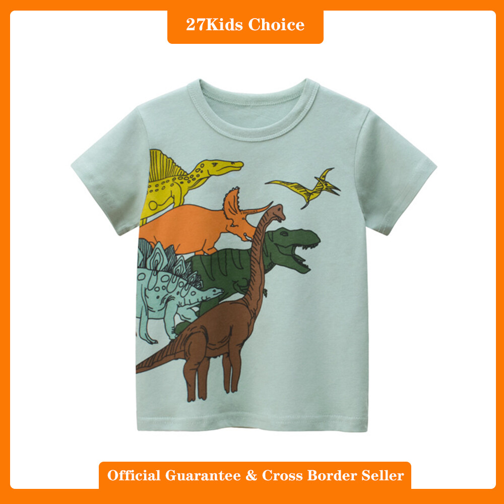 27Kids Choice Brand children's clothing 2024 new summer children's short sleeved t-shirt Baby clothes for boys ราคา 159 บาท*ส่งฟรี