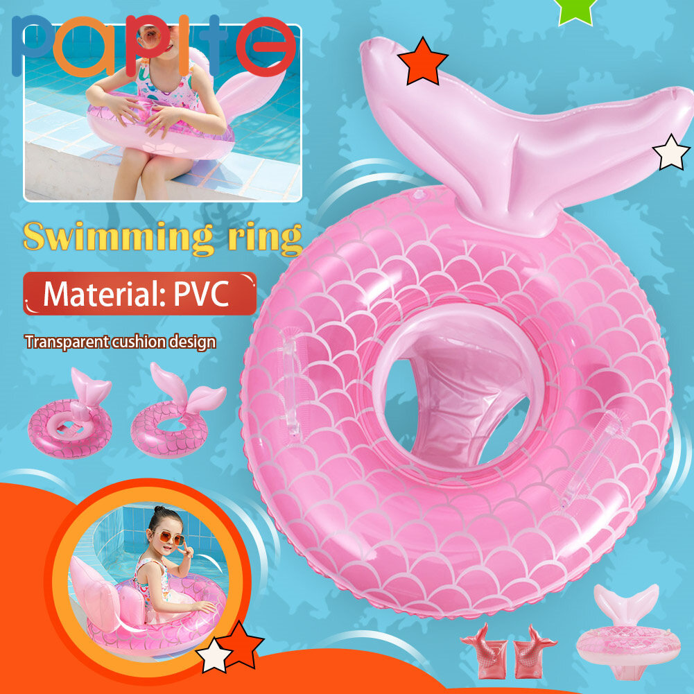 PAPITE Cute Mermaid Inflatable Swimming Float Children s Swimming Ring