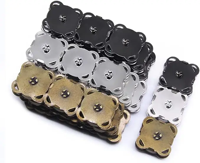 5 Pairs Bags Magnetic Snap Button Fasteners Clasps Buttons Handbag Purse Wallet Craft Bags Parts Mini Adsorption Buckle 14/18mm