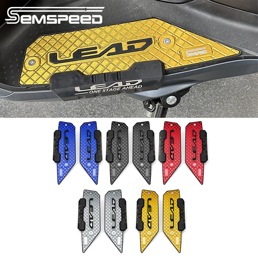Semspeed xe máy CNC footpegs footrest chỗ gác chân thảm cho Honda chì 125 160 lead160 2021-2025