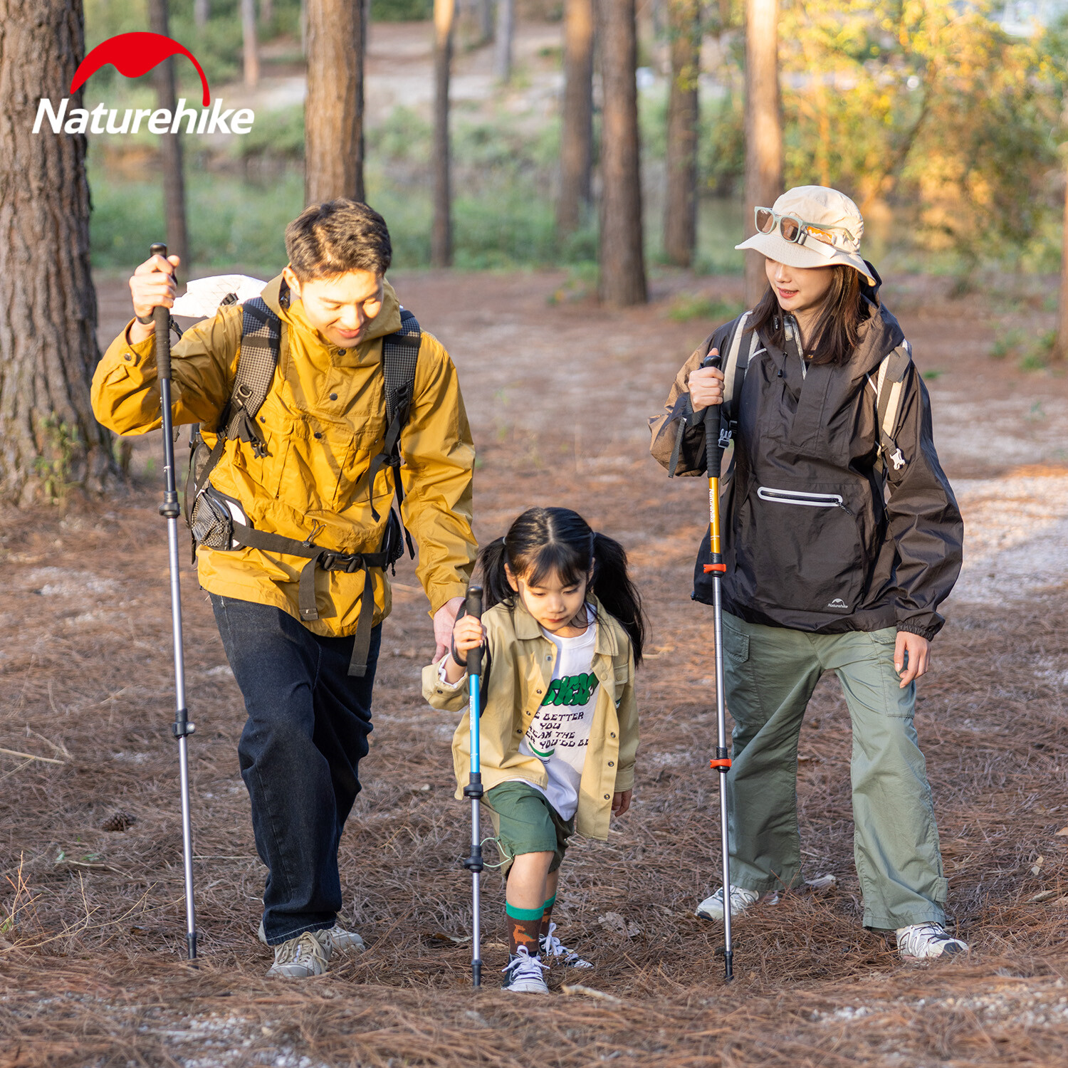 Naturehike ST01 Hợp Kim Nhôm Gậy Đi Bộ Đường Dài 100Cm 120Cm 135Cm Bên Ngoài Khóa Gậy Đi Bộ Đường Dài Gậy Đi Bộ 3 Phần Gậy Sắt Để Trèo Núi Cho Nam Nữ trẻ Em NH17D001-Z
