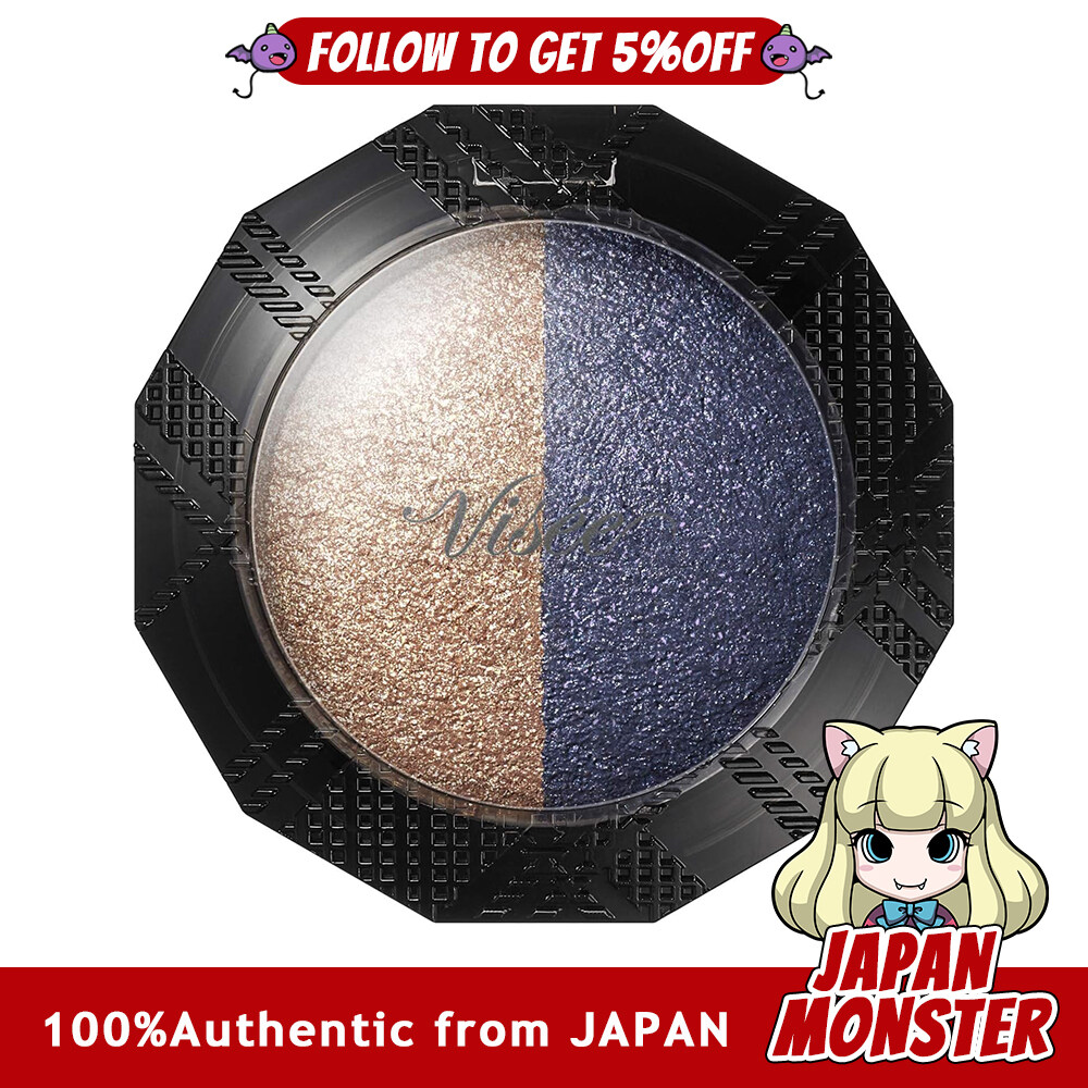Kose Visee Riche Double Veil Eyes BL-4 Eyeshadow Fragrance-free BL 4 Navy Bronze 3.3g x 1 Japan