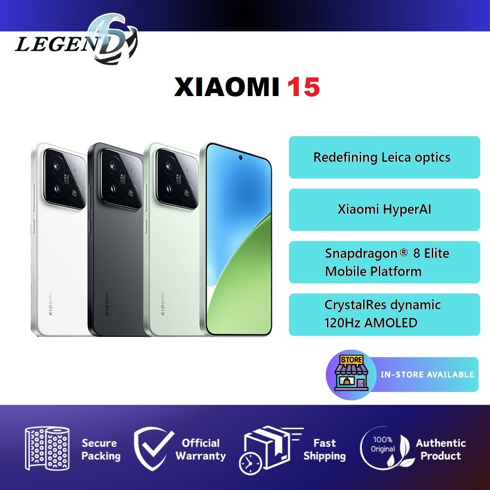[NEW SET] Xiaomi 15 5G (12GB+256GB | 12GB+512GB) Original Smartphone Leica Lens Camera