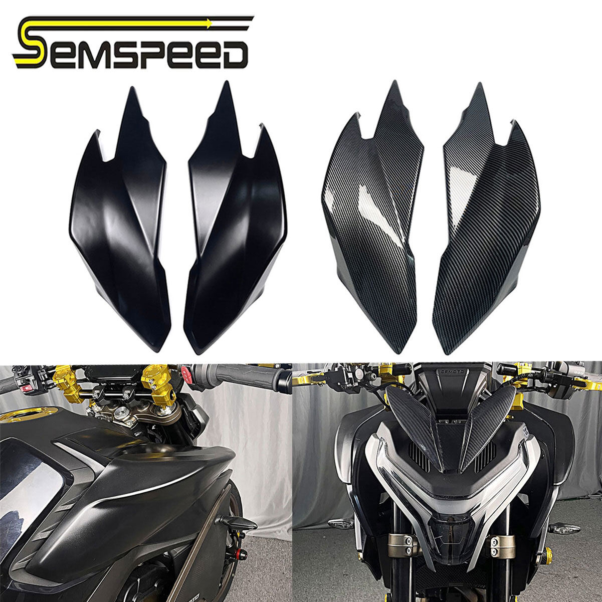 SEMSPEED Motorcycle Front Side Panel Tank Body Fairing Cover Guard Protector For CFMOTO 800NK 2023 ราคา 6,037 บาท*ส่งฟรี
