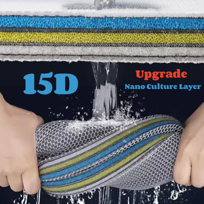 Mới 15D tái sử dụng hồ cá lọc sinh hóa xốp bọt 15 lớp bể cá nước Bio Dụng cụ lọc bông có thể giặt